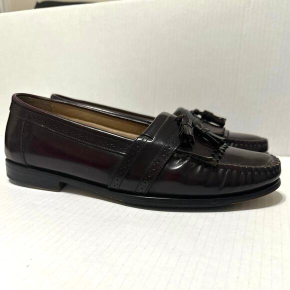 G. H. Bass Weejuns Frazier Mens Leather Kiltie Tassel Loafers Shoes Size 10.5 C - Picture 2 of 12